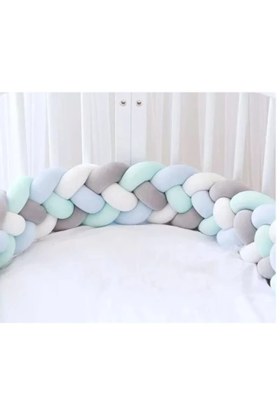 GULDESIGN 80x130 420cm 4'lü Model Örgü Koruma Beyaz-gri-su Yeşili Bebe Mavisi ürün görseli 1