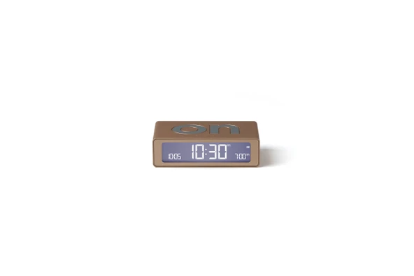 Lexon Flip Mini Şarj Edilebilir Alarm Saat Dore ürün görseli 1