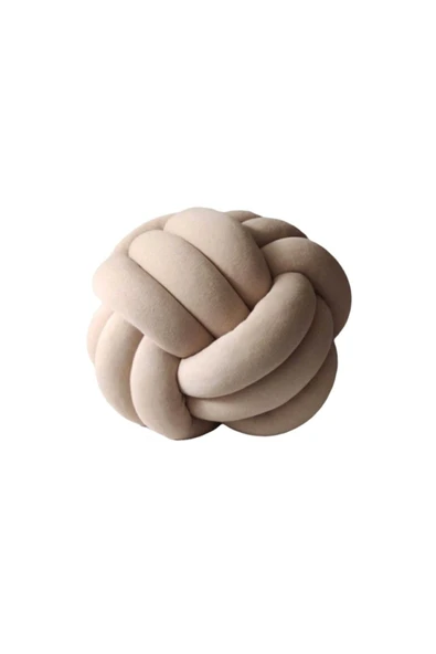 GULDESIGN Krem Düğüm Yastık ürün görseli 1