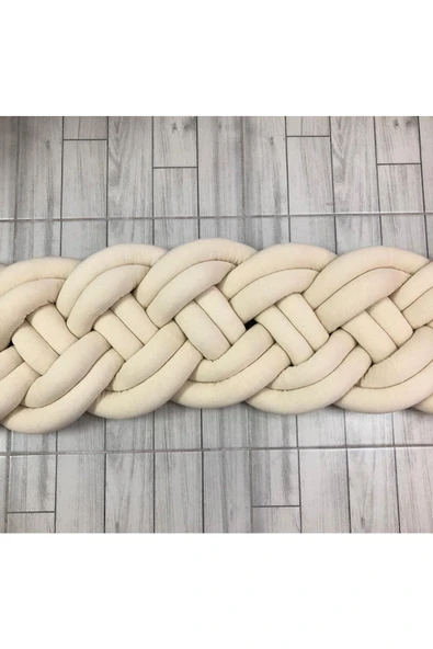 GULDESIGN 80x130 420cm Sarmaşık Model 4'lü Model Örgü Koruma Krem ürün görseli 1