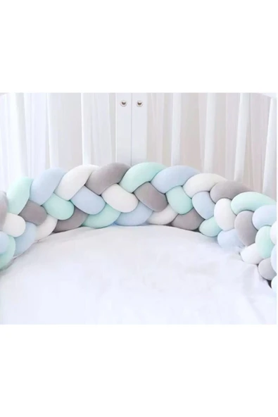 GULDESIGN 4'lü Örgü Koruma 500 Cm Beyaz-gri-su Yeşili-bebe Mavi ürün görseli 1