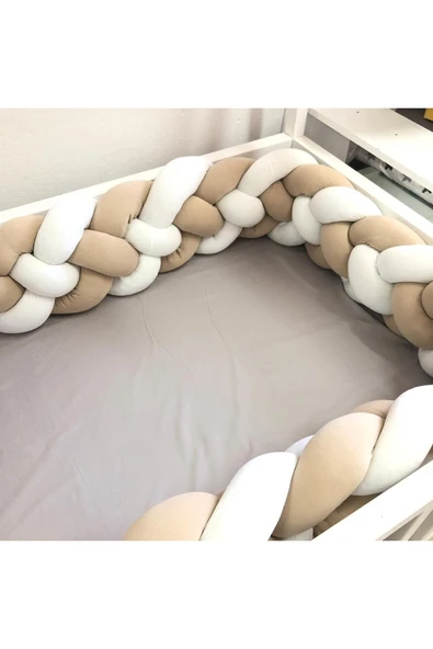 GULDESIGN 90 X 190 (kapılı) 560cm 4'lü Model Örgü Koruma Bej-beyaz ürün görseli 1