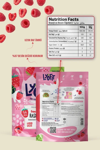 Freeze Dried Frambuaz 15g - Resim 5