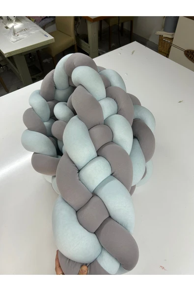 GULDESIGN Örgü Korumalık 400 Cm 4'lü Örgü 70 x 130 Beşik Koruyucu 80 x 120 Park Beşik Koruyucu ürün görseli 1