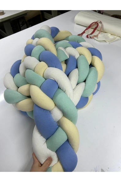 GULDESIGN Örgü Korumalık 500 Cm 4'lü Örgü / 90x190 Montessori Yatak Koruyucu ürün görseli 1