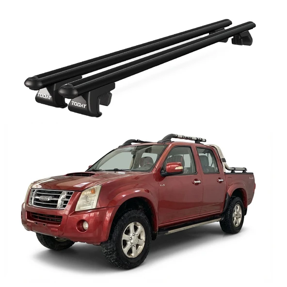 Venüs Isuzu D-Max (2006-2012) Uyumlu Siyah Ara Atkı Port Bagaj Tavan Barı ürün görseli 1