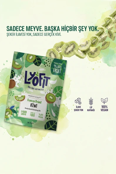 Freeze Dried Kivi 20g - Resim 3