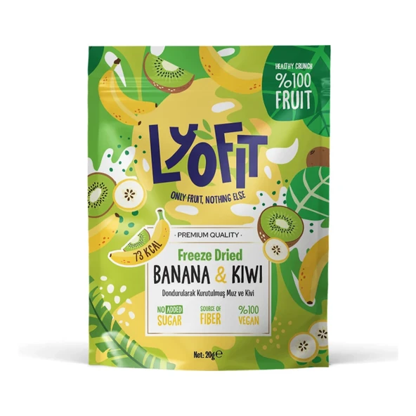 Freeze Dried Muz Kivi 20g ürün görseli 1