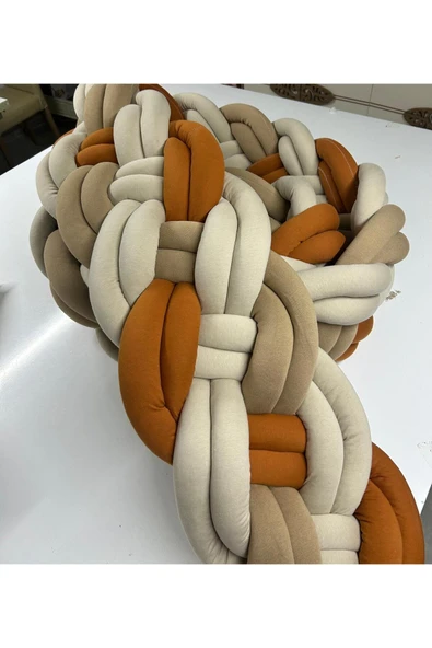 GULDESIGN 4lü Sarmaşık Model 190cm Örgü Koruma Örgü Koruyucu Beşik Koruyucu ürün görseli 1