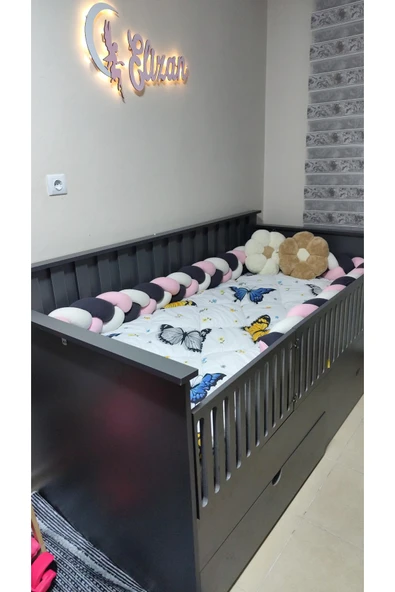 GULDESIGN Örgü Korumalık 420 Cm 3'lü Örgü 90 x 120 Beşik Koruyucu ürün görseli 1