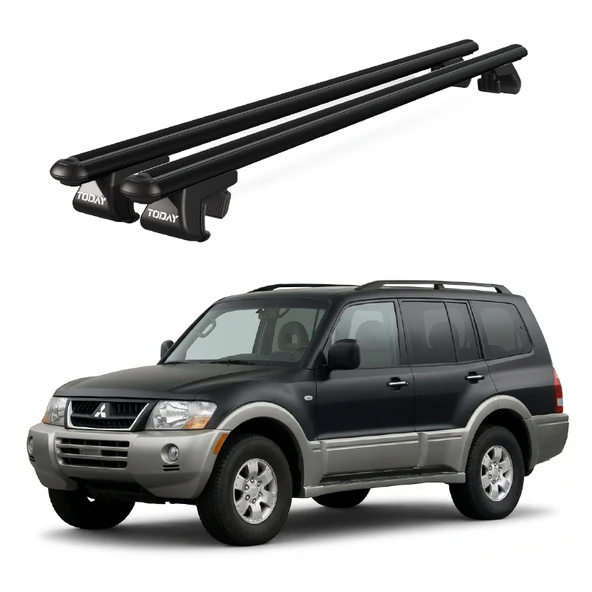 Venüs Mitsubishi Montero (1999-2006) Uyumlu Siyah Ara Atkı Port Bagaj Tavan Barı ürün görseli 1