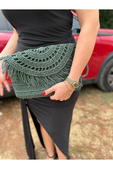 GULDESIGN Clutch Wl Çantası hasır - Resim 2