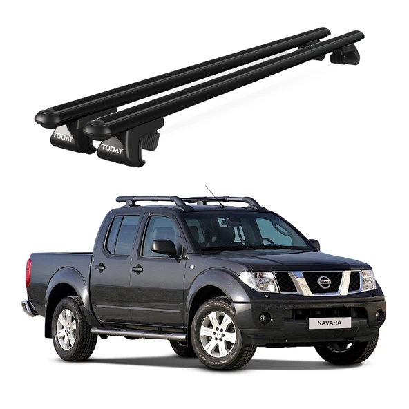 Venüs Nissan Navara (2005-2014) Uyumlu Siyah Ara Atkı Port Bagaj Tavan Barı ürün görseli 1