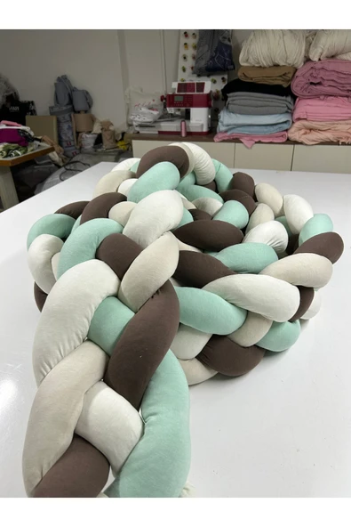 GULDESIGN Örgü Korumalık 400 Cm 4'lü Örgü 70 x 130 Beşik Koruyucu 80 x 120 Park Beşik Koruyucu ürün görseli 1