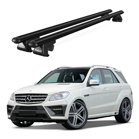Venüs Mercedes-Benz Ml (2011-2015) Uyumlu Siyah Ara Atkı Port Bagaj Tavan Barı ürün görseli 1