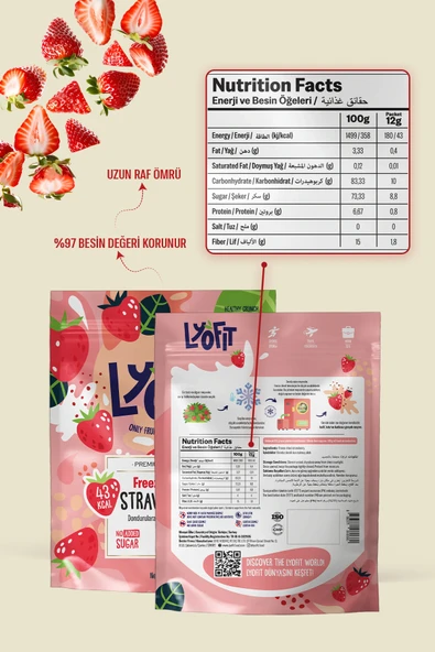Freeze Dried Çilek 12g - Resim 5