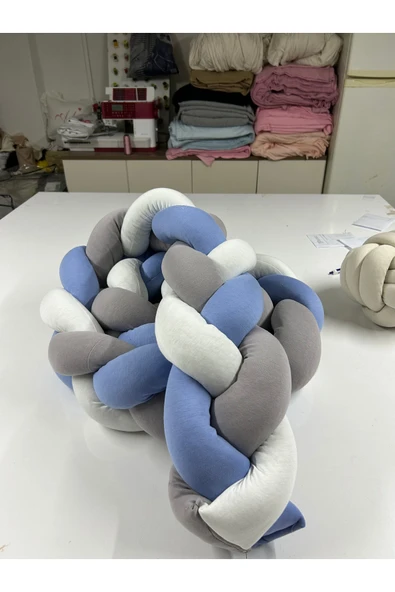 GULDESIGN Örgü Korumalık 360 Cm 3'lü Örgü 60x120 Beşik Koruyucu 70 x 110 Park Beşik Koruyucu ürün görseli 1