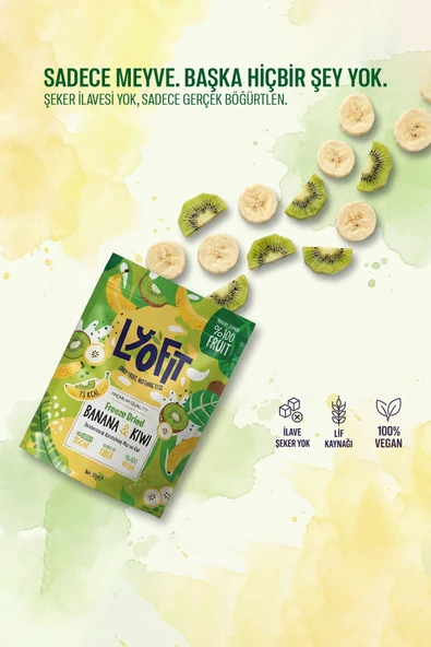 Freeze Dried Muz Kivi 20g - Resim 3
