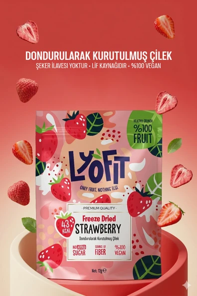 Freeze Dried Çilek 12g - Resim 2