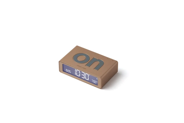 Lexon Flip Mini Şarj Edilebilir Alarm Saat Dore - Resim 2