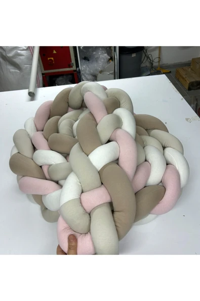 GULDESIGN Örgü Korumalık 360 Cm 4'lü Örgü 60x120 Beşik Koruyucu 70 x 110 Park Beşik Koruyucu ürün görseli 1