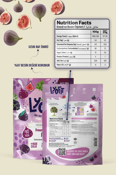 Freeze Dried İncir 25g - Resim 5