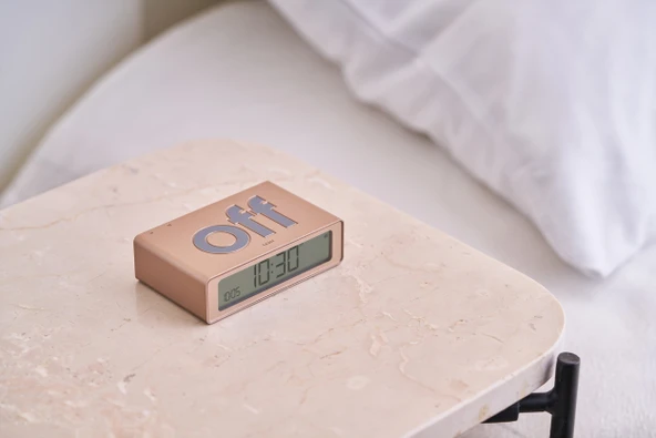 Lexon Flip Mini Şarj Edilebilir Alarm Saat Dore - Resim 5