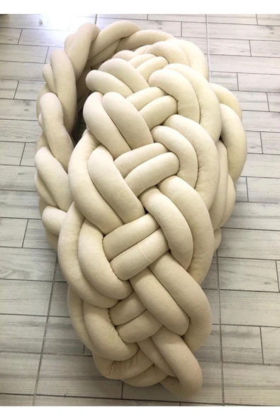 GULDESIGN 100x200 600 cm Kapılı Sarmaşık Model 4 Lü Model Örgü Koruma Krem ürün görseli 1