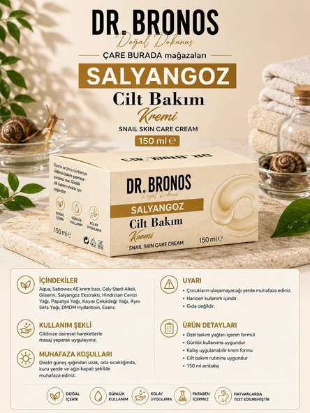 Dr. Bronos - Salyangoz Cilt Bakım Kremi 150 Ml - Resim 2