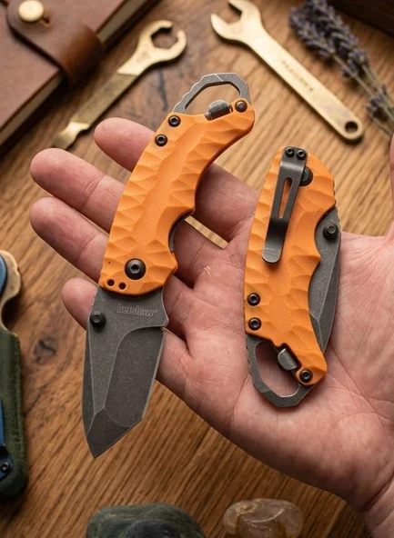 Kershaw 8750 Shuffle Tanto Çakı Turuncu ürün görseli 1