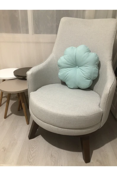 GULDESIGN Papatya Yastık | Papatya Kırlent Mavi ürün görseli 1