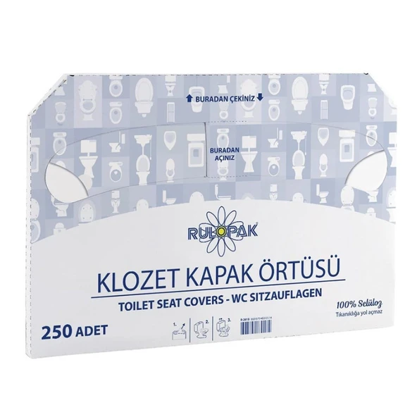 Rulopak Klozet Kapak Örtüsü 250’li Paket ürün görseli 1
