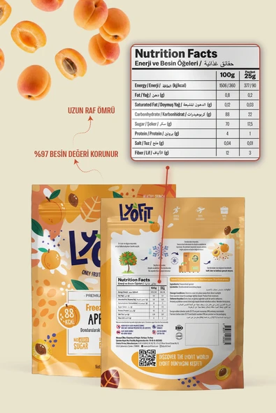 Freeze Dried Kayısı 25g - Resim 5