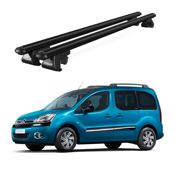 Venüs Citroen Berlingo (2008-2018) Uyumlu Siyah Ara Atkı Port Bagaj Tavan Barı ürün görseli 1