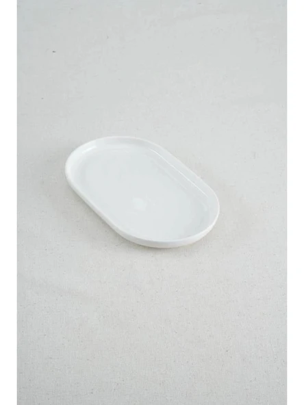 Acar Porselen Beyaz Oval Tabak 20x12,5 cm ürün görseli 1