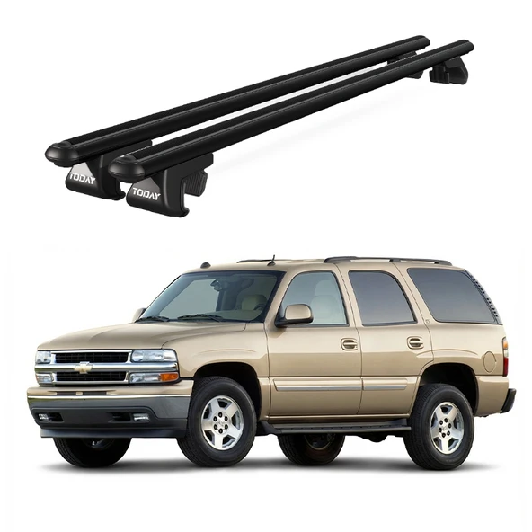 Venüs Chevrolet Tahoe (2000-2006) Uyumlu Siyah Ara Atkı Port Bagaj Tavan Barı ürün görseli 1