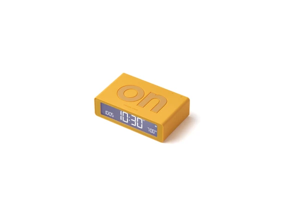 Lexon Flip Mini Şarj Edilebilir Alarm Saat Sarı ürün görseli 1