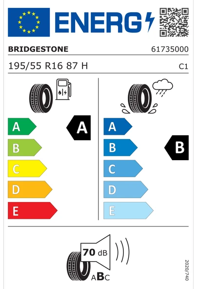 BRIDGESTONE TURANZA T005 195/55R16 87H Yaz Lastiği - 2026 - Resim 2