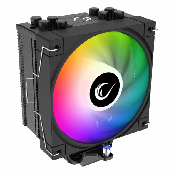 Rampage Frosty RM-C180 ARGB AM5/1851P Siyah İşlemci Hava Soğutucu ürün görseli 1
