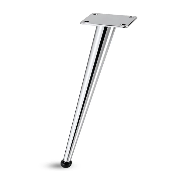 Omaks (1 Adet) 30 cm Metal Krom Dereceli Mobilya Sehpa Kanepe Ayağı Montaj Vidaları Dahil Ayak ürün görseli 1