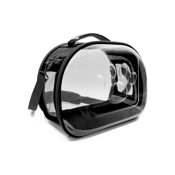 Doggie&Cattie Panaromik Askılı Taşıma Çantası Black 40-29-35cm ürün görseli 1