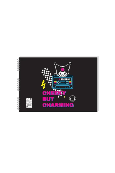 kuromi 25*35 15 Yp. Spiralli Resim Defteri ürün görseli 1