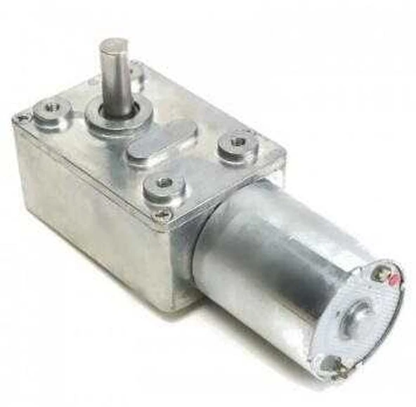 EmayCenter 12V 30 RPM L Redüktörlü DC Motor Yüksek Torklu Otomasyon Motoru ürün görseli 1