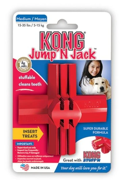 Kong Jump'N Jack Köpekler İçin Çok Amaçlı Isırma Oyuncağı L ürün görseli 1