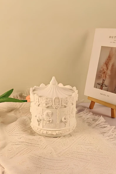 Betonmall Takı & Mücevher Kutusu 10 x 9 Cm - Atlı Karınca Özel Tasarım Organizer Yüzük Küpe Saklama Kutusu ürün görseli 1