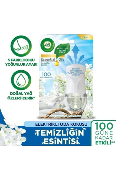 Air Wick Elektrikli Oda Kokusu Cihaz Yedek Şişe Temizliğin Esintisi ürün görseli 1