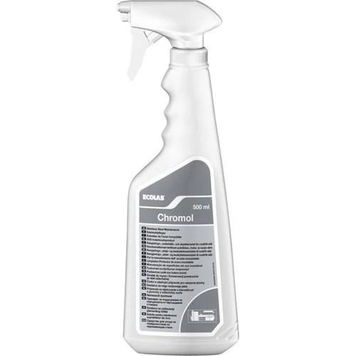 Ecolab Chromol Paslanmaz Çelik Yüzey Temizlik ve Bakım Maddesi 500 ml ürün görseli 1