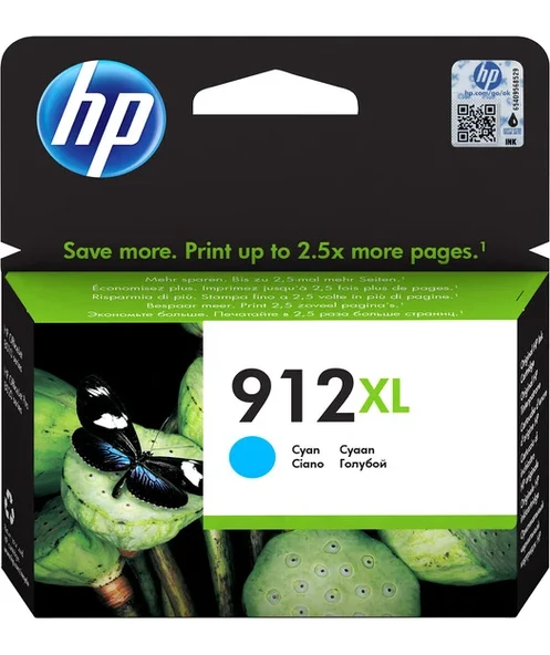 HP 3YL81AE Cyan Mürekkep Kartuş (912XL) ürün görseli 1