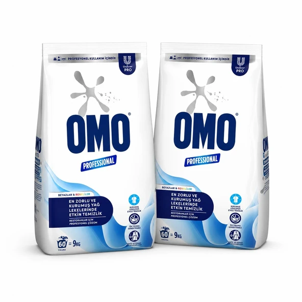 U-Pro Omomatik Profesyonel Toz Çamaşır Deterjanı 9 kg 2’li Set ürün görseli 1