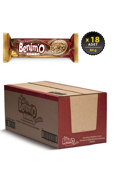 Benim'O Kombo Cookie 84 g x 18 Adet - Resim 2